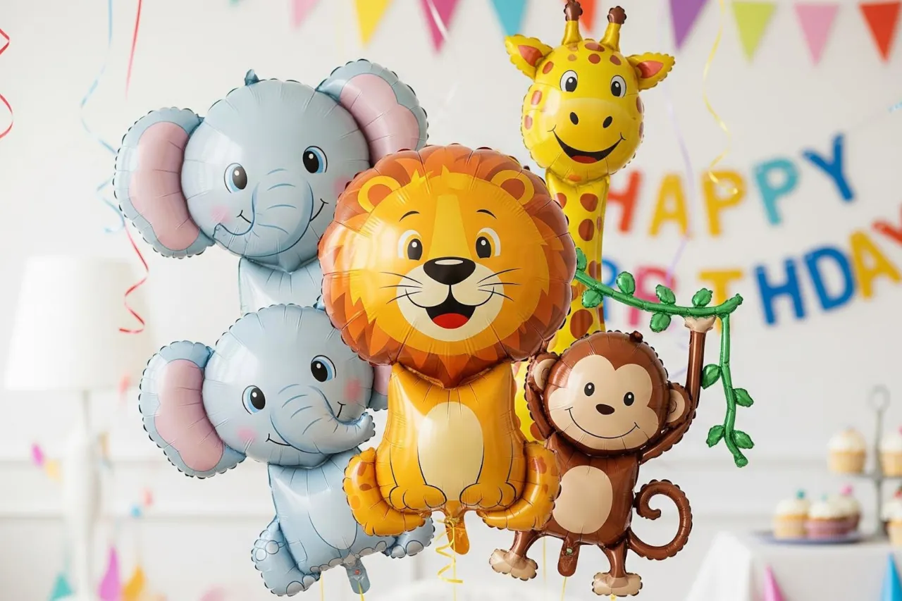 Balon Karakter Hewan untuk Dekorasi Pesta Ulang Tahun
