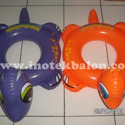 Balon Ban Renang Suvenir Karakter Dino Logo Water Kingdom