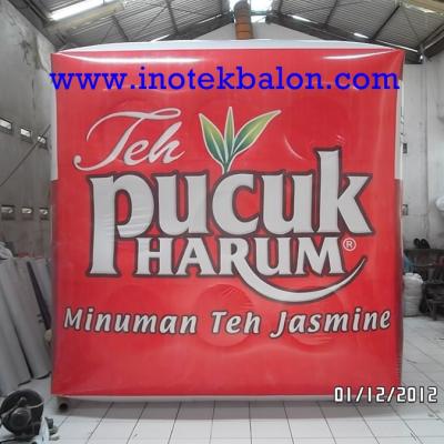 Balon Udara Kotak Logo Teh Pucuk Harum